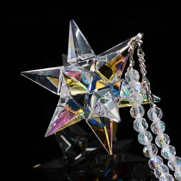 💥Crystal Suncatcher Pendant Rear View Mirror in Champagne 💥 - Picture 7 of 7